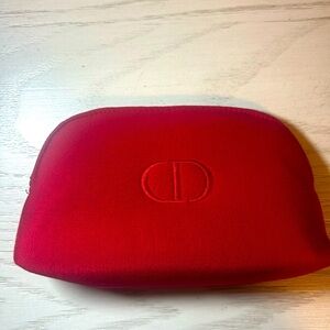 Dior Red Cosmetic Pouch